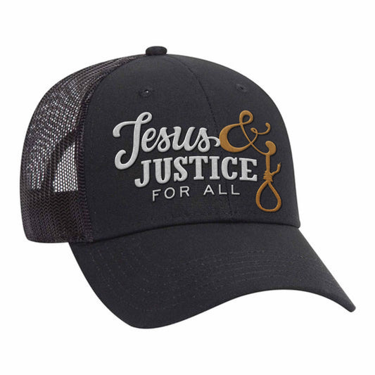 Jesus and Justice Mesh Trucker Hat